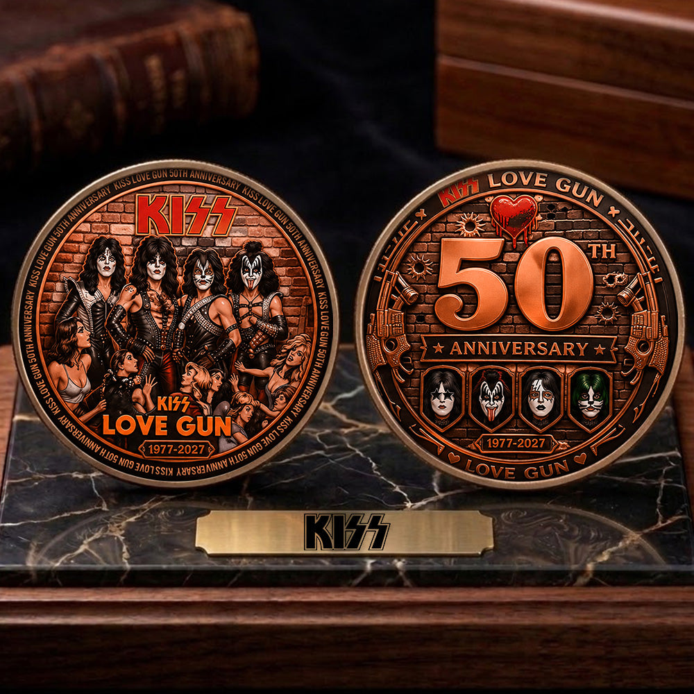 KISS Lovegun 50th Anniversary Commemorative Coin – TMTHU7231