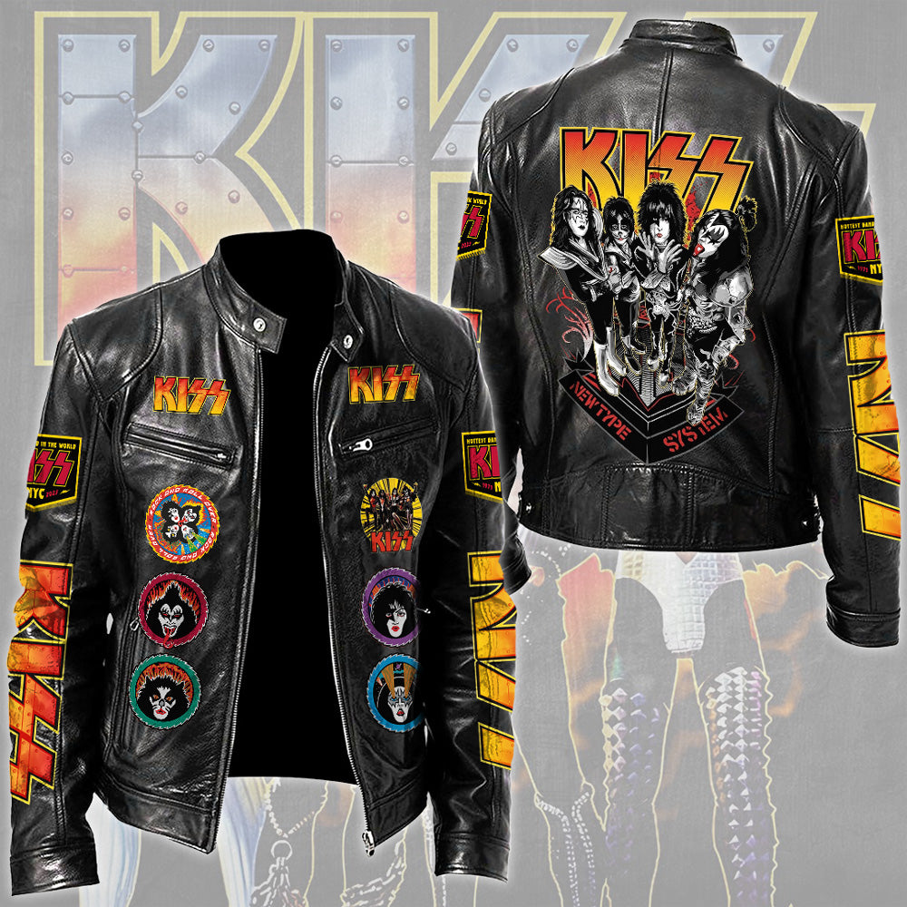 KISS Motorcycle Leather Jacket – TMTHU4466