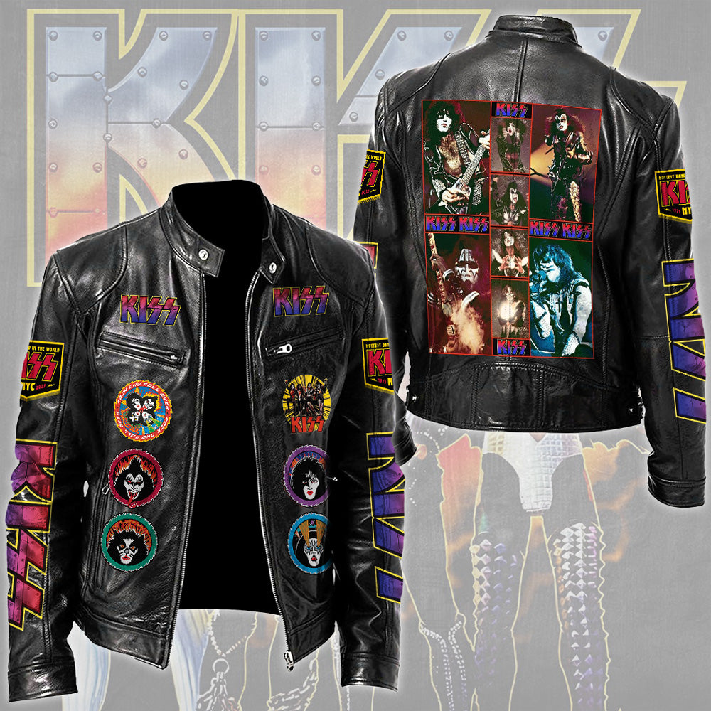 KISS Motorcycle Leather Jacket – TMTHU4783