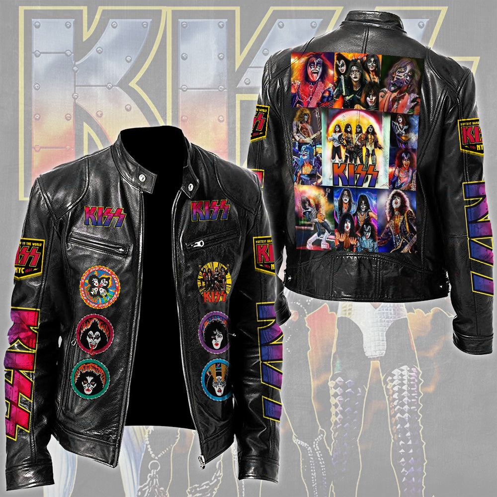 KISS Motorcycle Leather Jacket – TMTHU5074