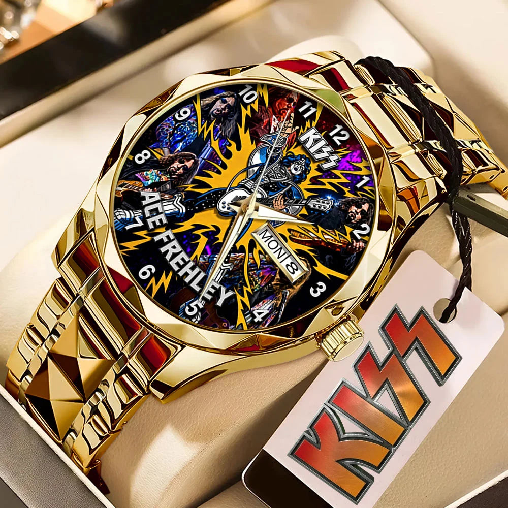 KISS x Ace Frehley Alloy Luxury Quartz Watch - TMTHU8819