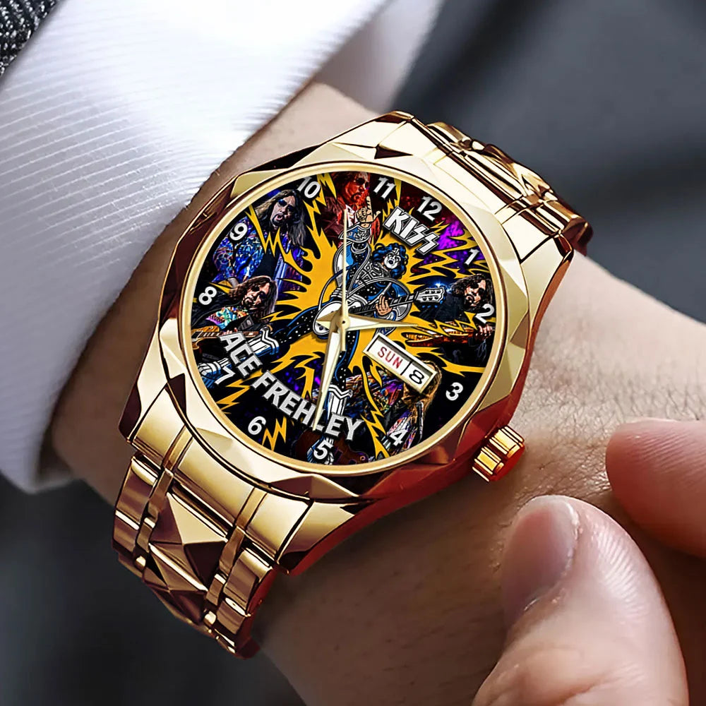 KISS x Ace Frehley Alloy Luxury Quartz Watch - TMTHU8819
