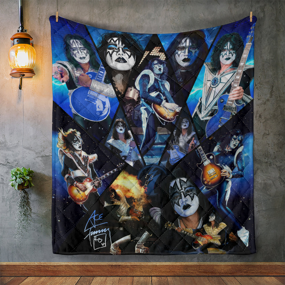 KISS x Ace Frehley Quilt Blanket - GNENEW712