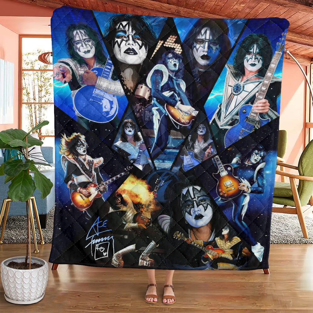 KISS x Ace Frehley Quilt Blanket - GNENEW712