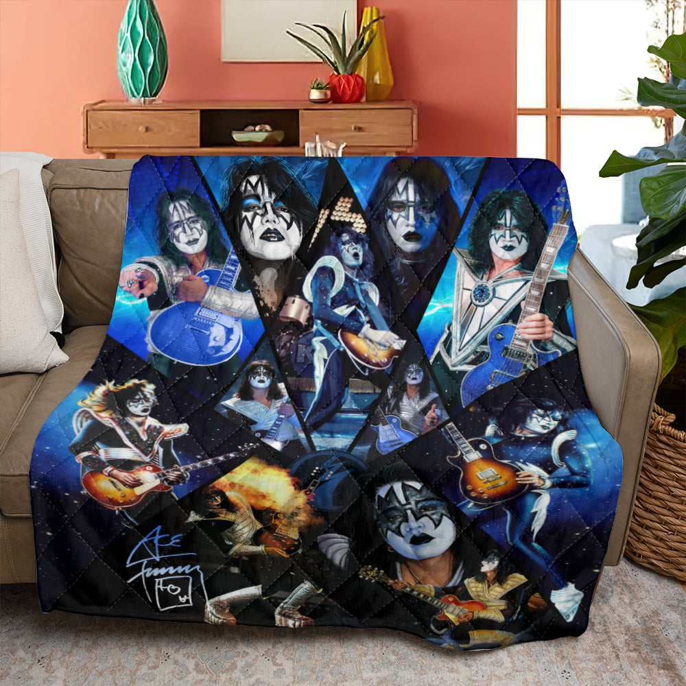 KISS x Ace Frehley Quilt Blanket - GNENEW712