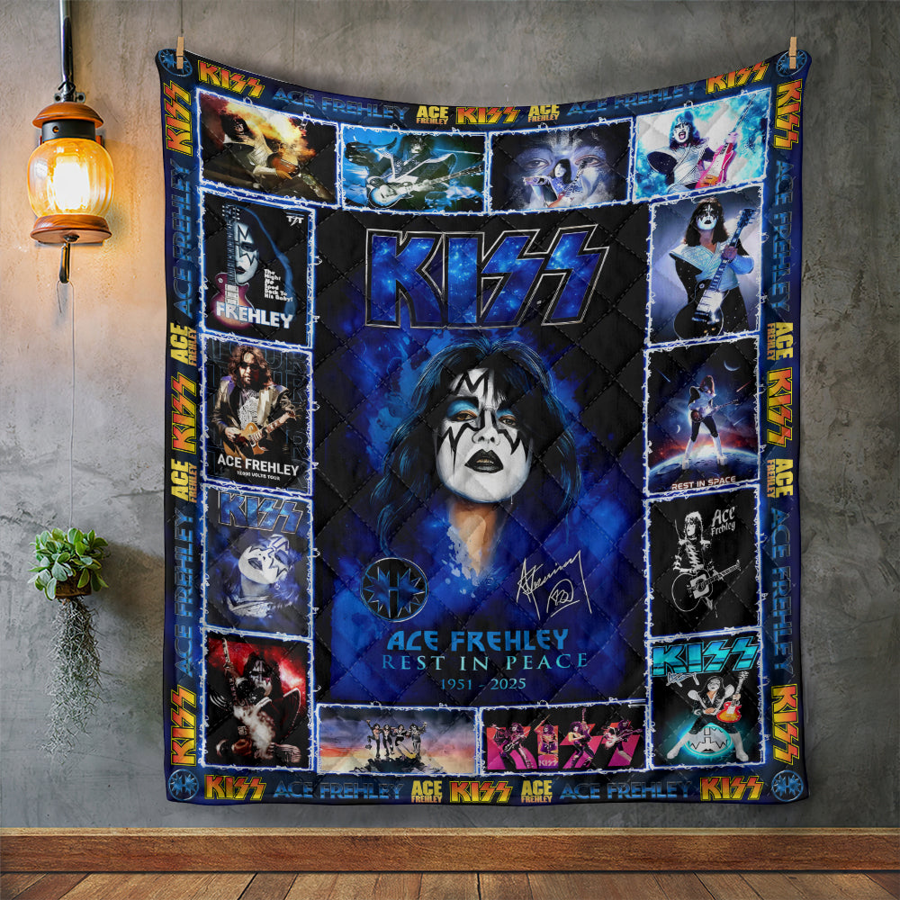 KISS x Ace Frehley Quilt Blanket - MAITM13703
