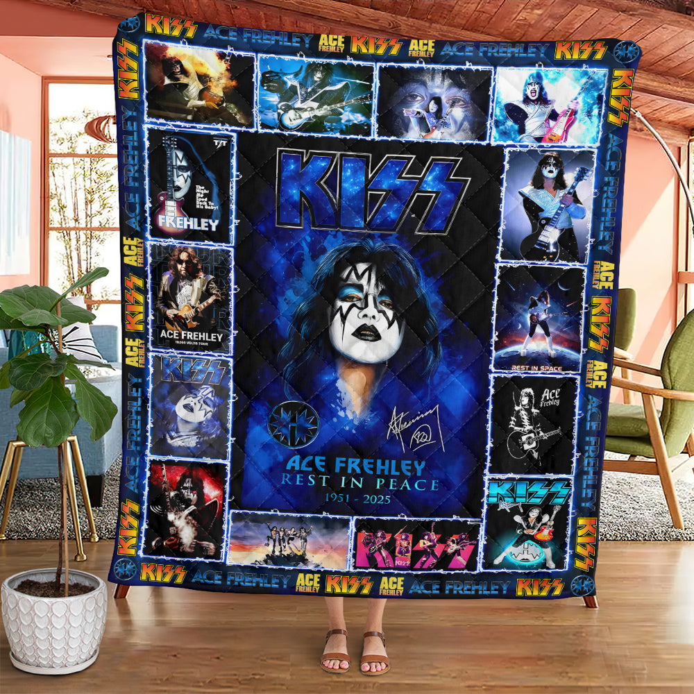 KISS x Ace Frehley Quilt Blanket - MAITM13703
