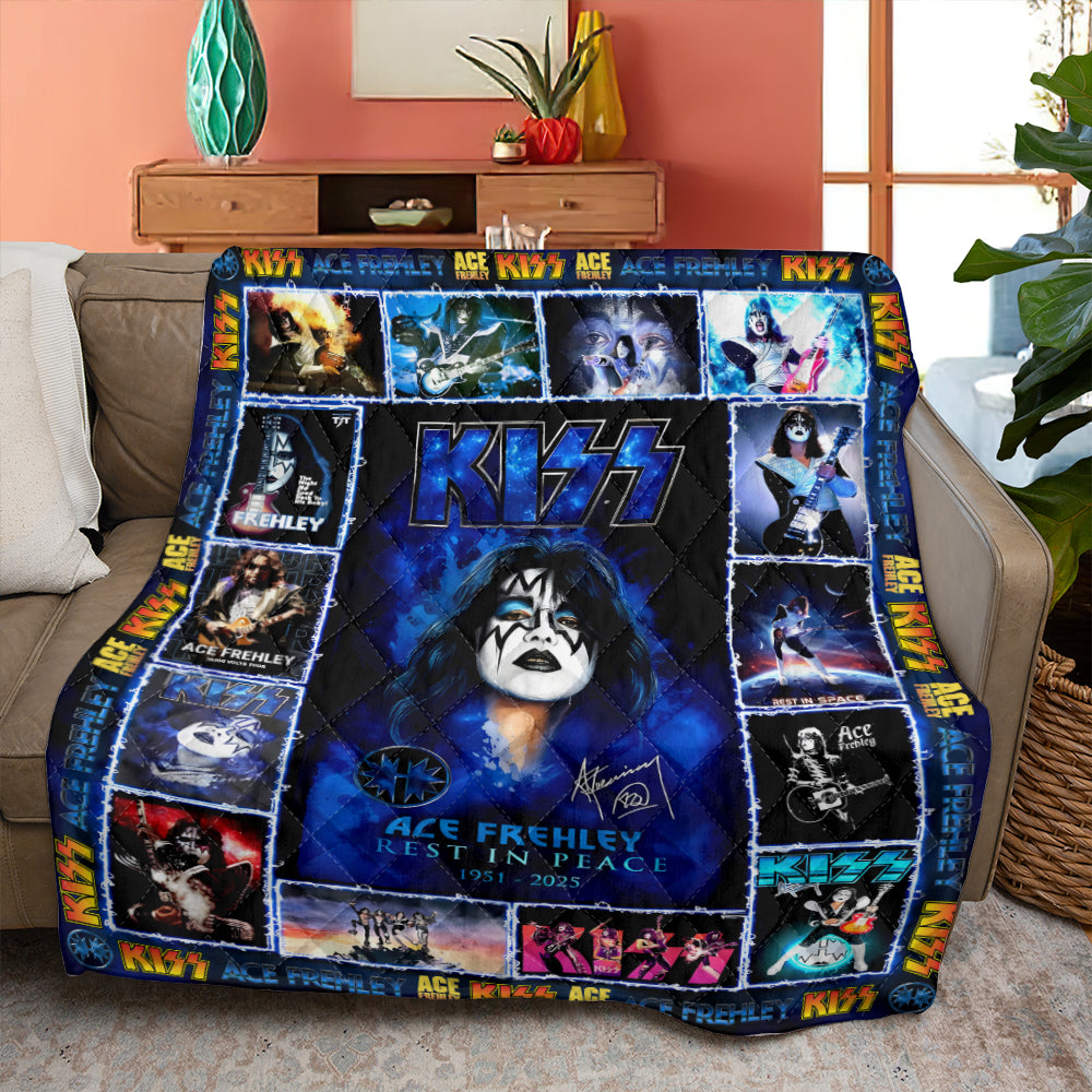 KISS x Ace Frehley Quilt Blanket - MAITM13703