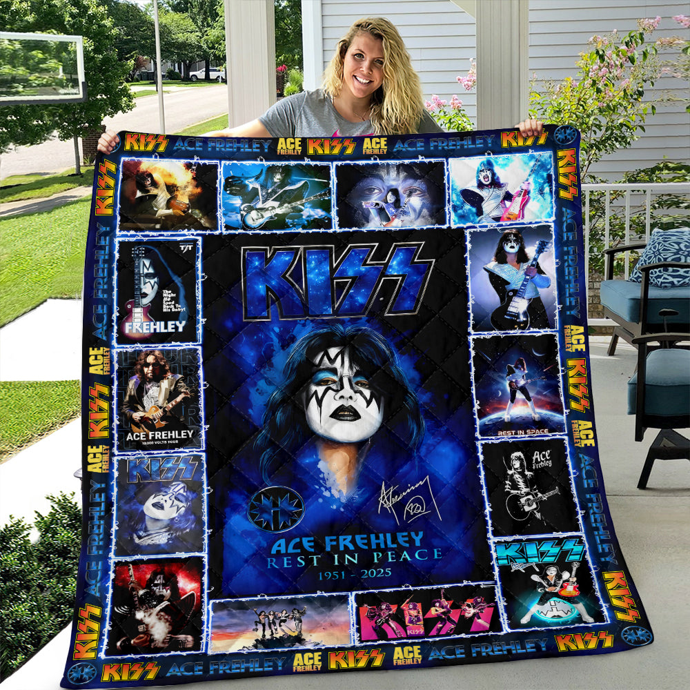 KISS x Ace Frehley Quilt Blanket - MAITM13703