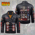 KISS 2D Leather Yellow Fleece Jacket – TMTHU2755