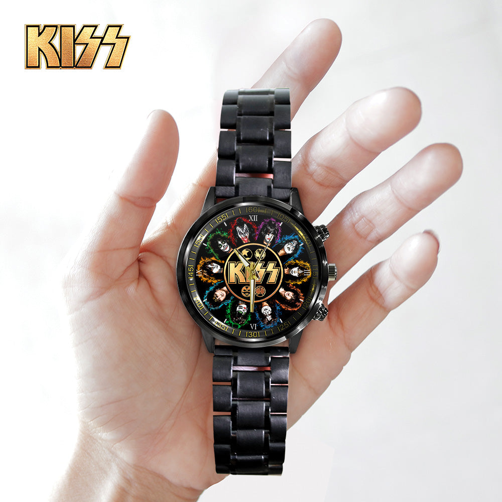 KISS Black Stainless Steel Watch - GNE 1057