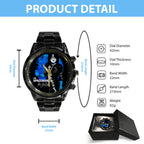 KISS Black Stainless Steel Watch - GNE 2876