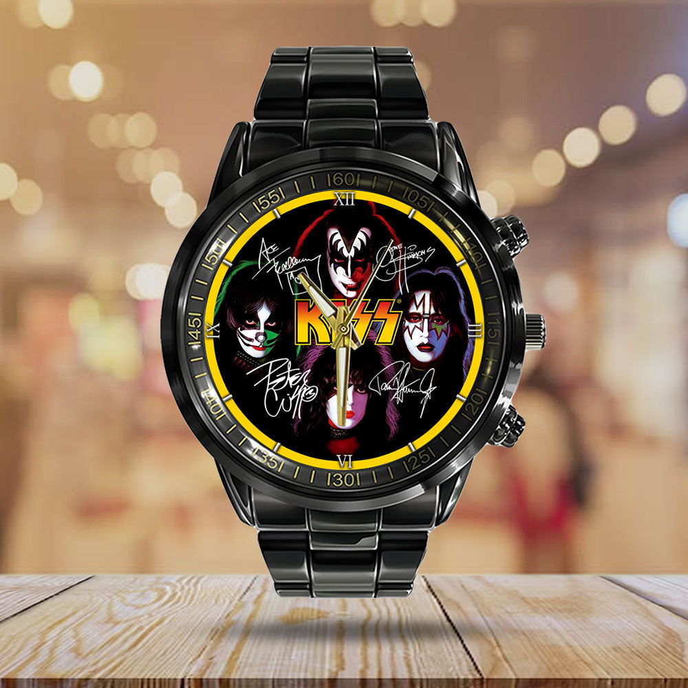 KISS Black Stainless Steel Watch - GNE 392
