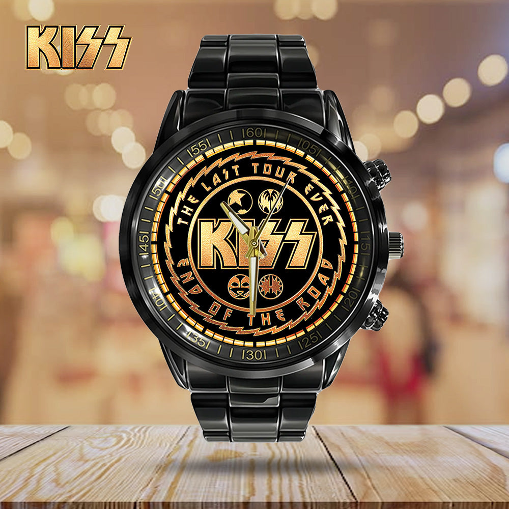 KISS Black Stainless Steel Watch - GNE 587