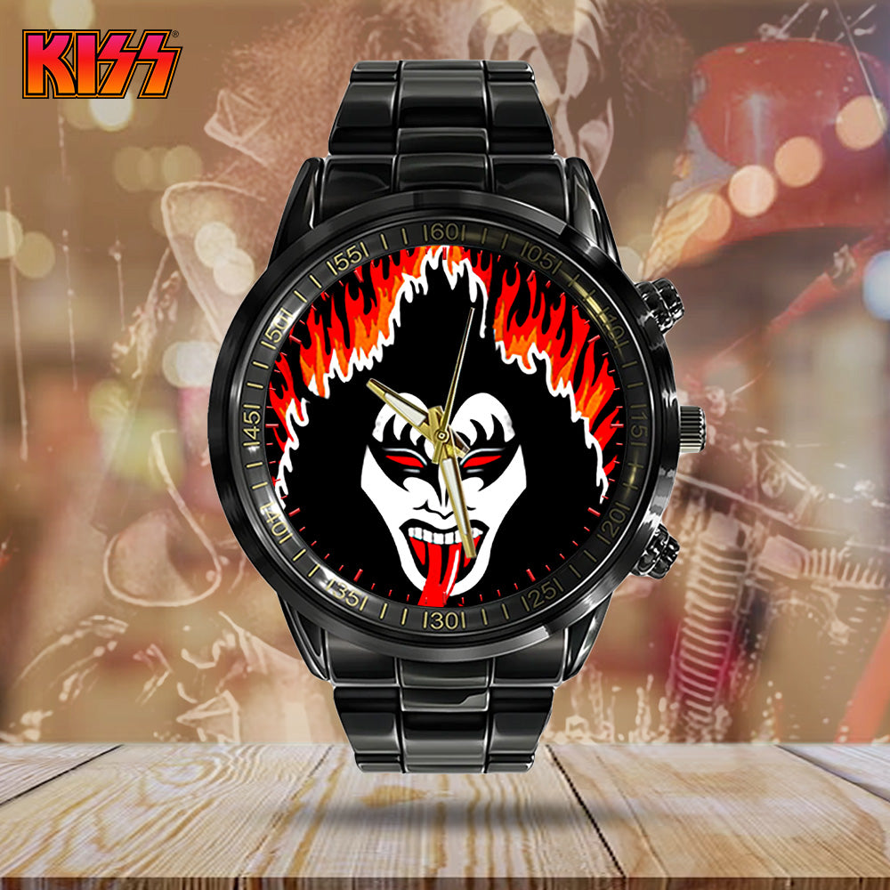 KISS Black Stainless Steel Watch - GNE 714
