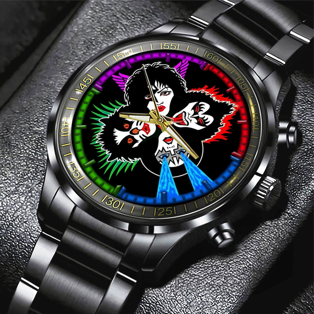 KISS Black Stainless Steel Watch - GNE 867