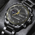 KISS Black Stainless Steel Watch - HOATT 5627