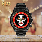 KISS Black Stainless Steel Watch - TANTN 7768