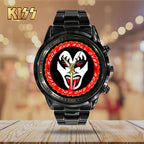 KISS Black Stainless Steel Watch - TANTN 7770
