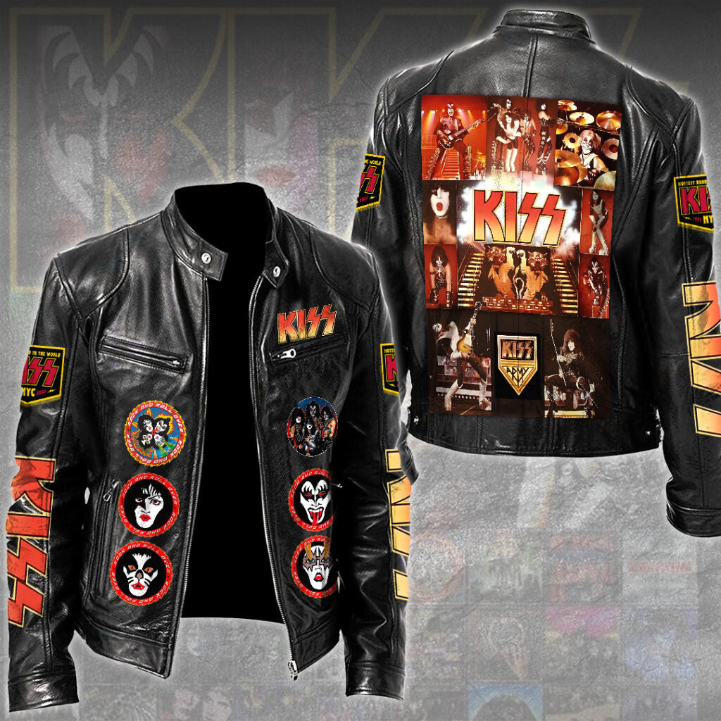 KISS Motorcycle Leather Jacket – TMTHU2861