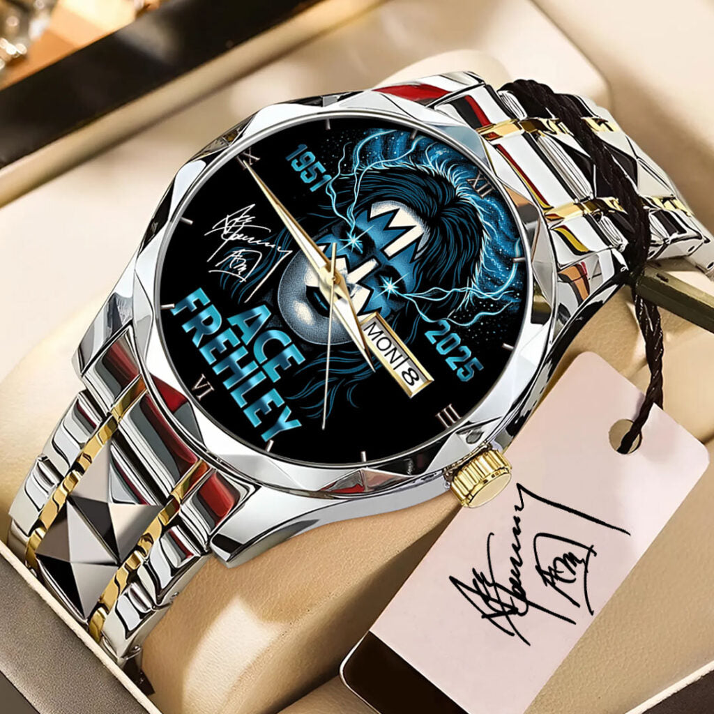 KISS x Ace Frehley Alloy Luxury Quartz Watch - GNE4599