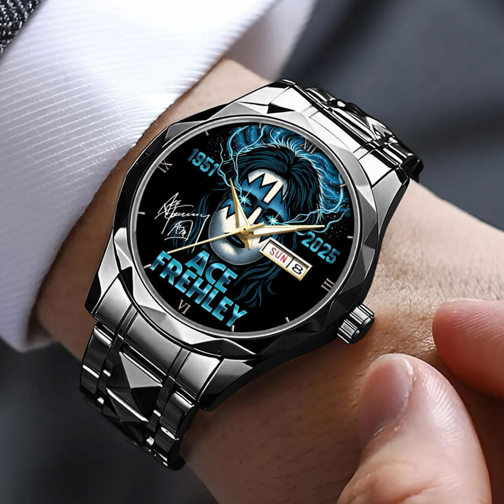 KISS x Ace Frehley Alloy Luxury Quartz Watch - GNE4599