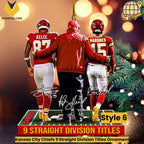 Kansas City Chiefs 9 Straight Division Titles Ornament