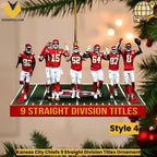 Kansas City Chiefs 9 Straight Division Titles Ornament