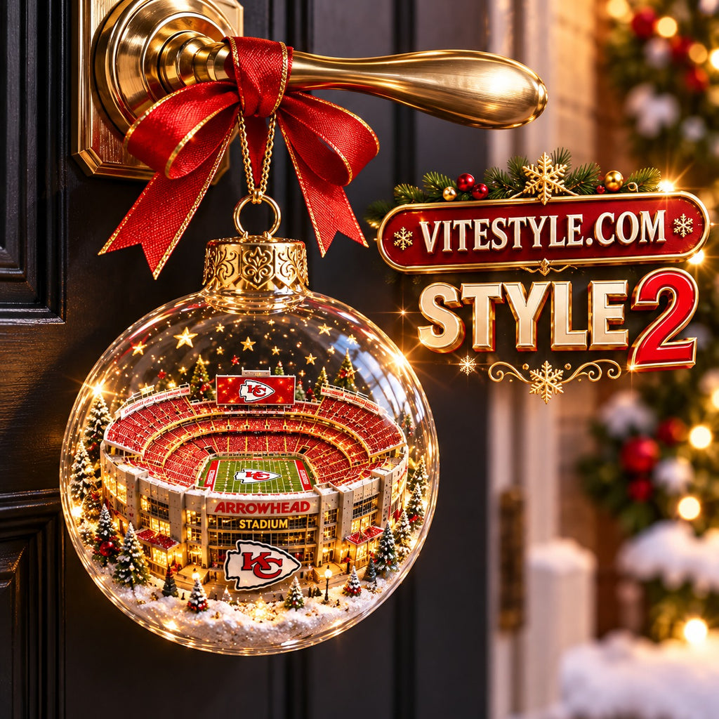 Kansas City Chiefs Arrowhead Stadium Christmas Ornament