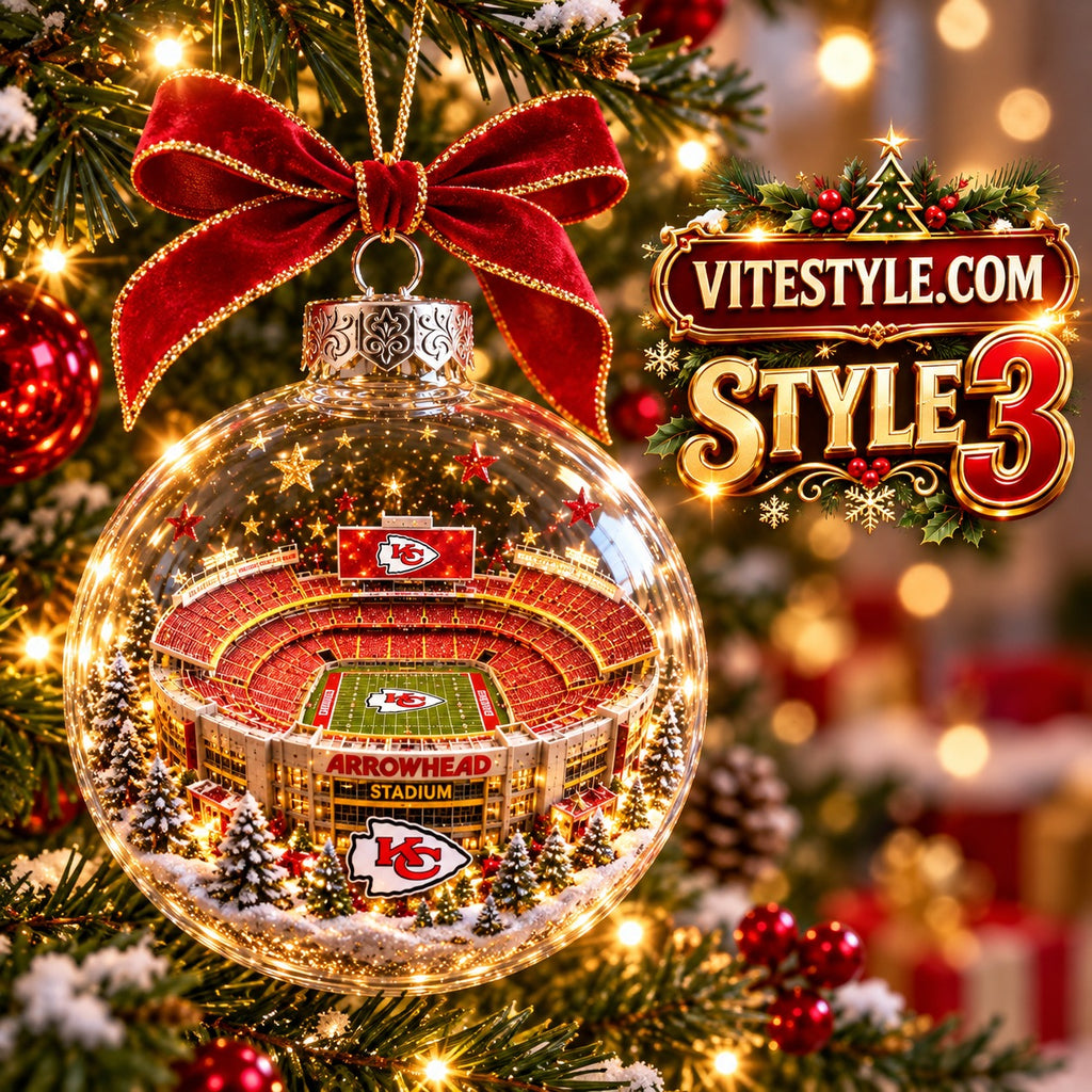 Kansas City Chiefs Arrowhead Stadium Christmas Ornament