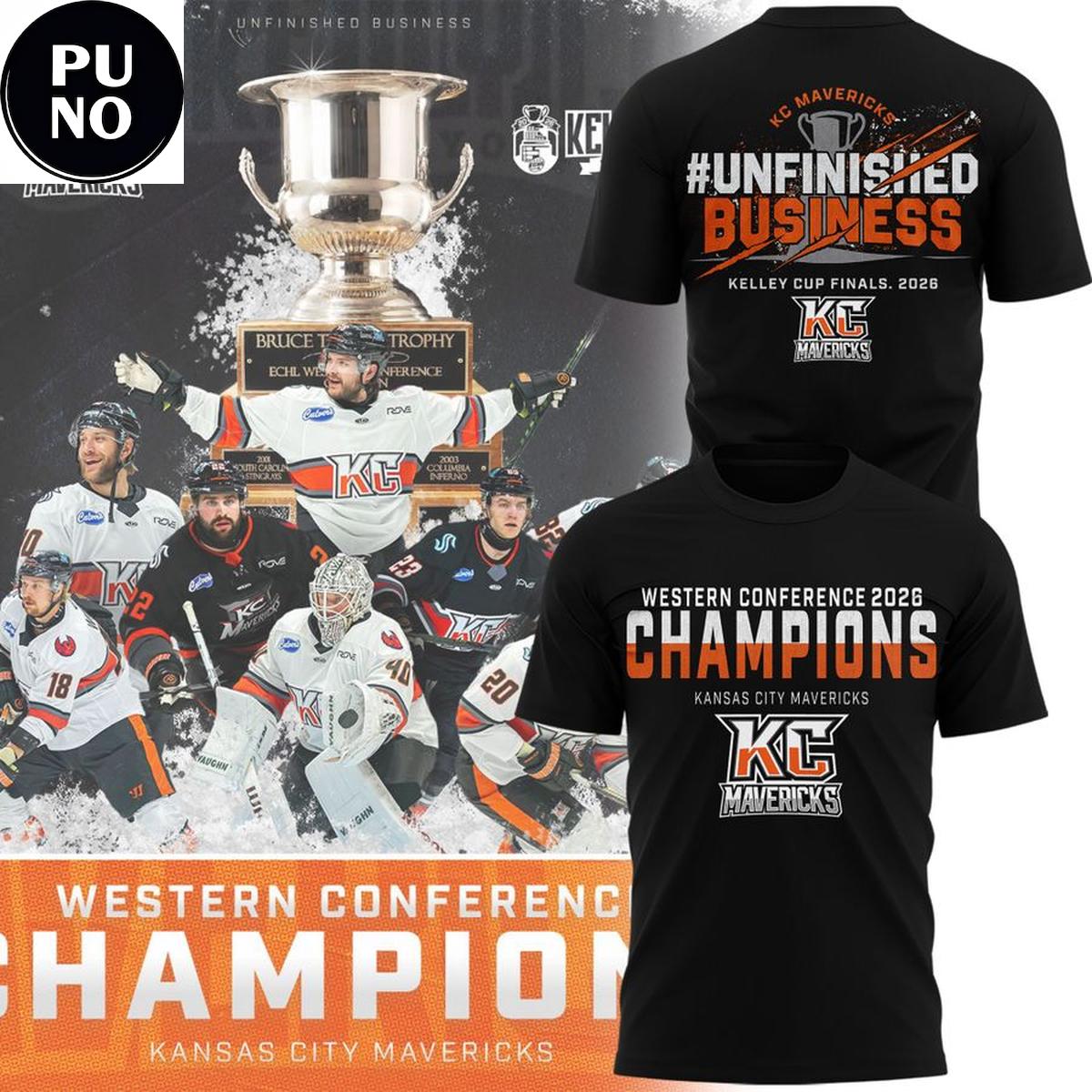 Kansas City Mavericks 2026 Western Conference Champions 2026 Shirt
