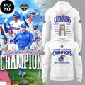 Kansas Jayhawks Baseball Lawrence Regional Champions 2026 Locker Room Hoodie T-Shirt