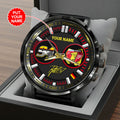 Personalized Ken Roczen 2026 AMA Supercross 450cc Champion Black Stainless Steel Watch - HOATT17951
