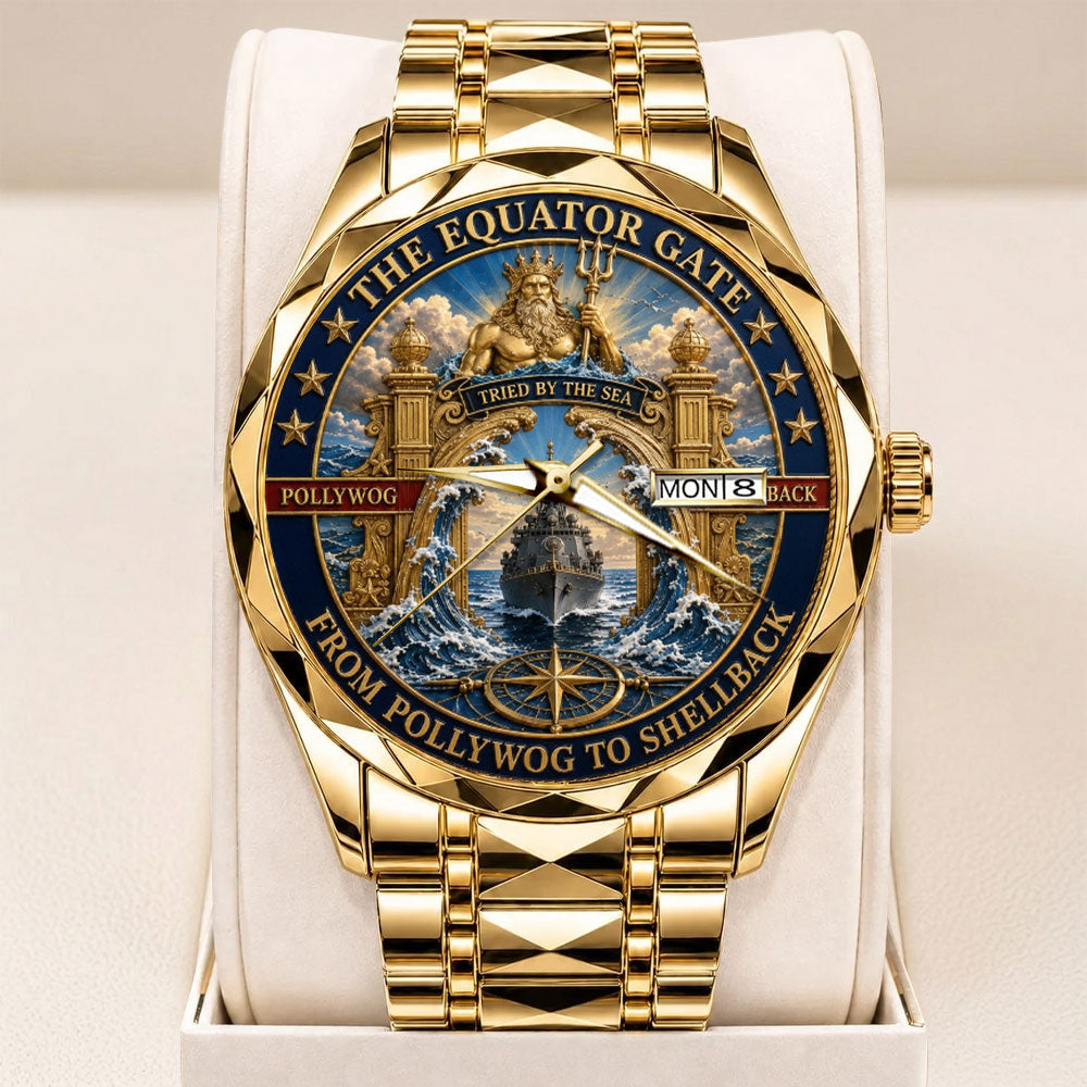 US Navy Crossing the Line Alloy Luxury Quartz Watch - TANTN24257