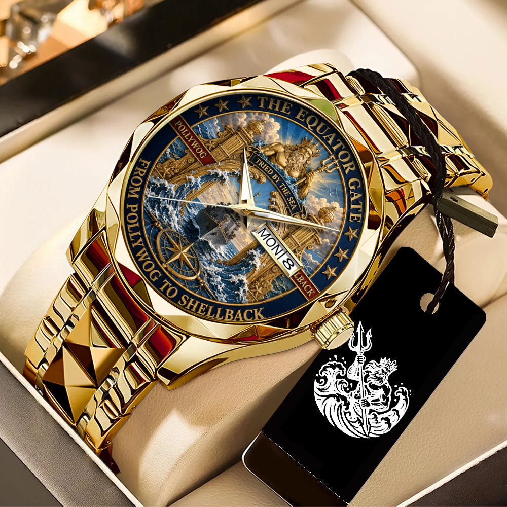 US Navy Crossing the Line Alloy Luxury Quartz Watch - TANTN24257