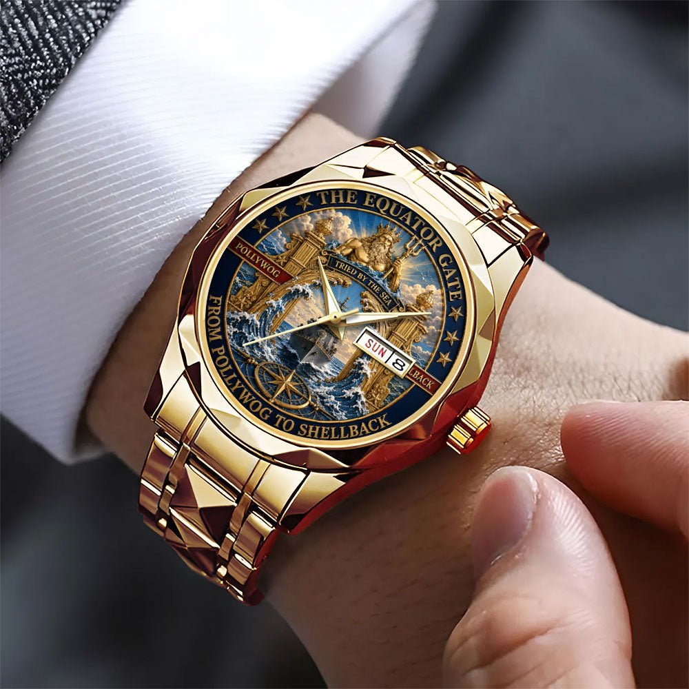 US Navy Crossing the Line Alloy Luxury Quartz Watch - TANTN24257