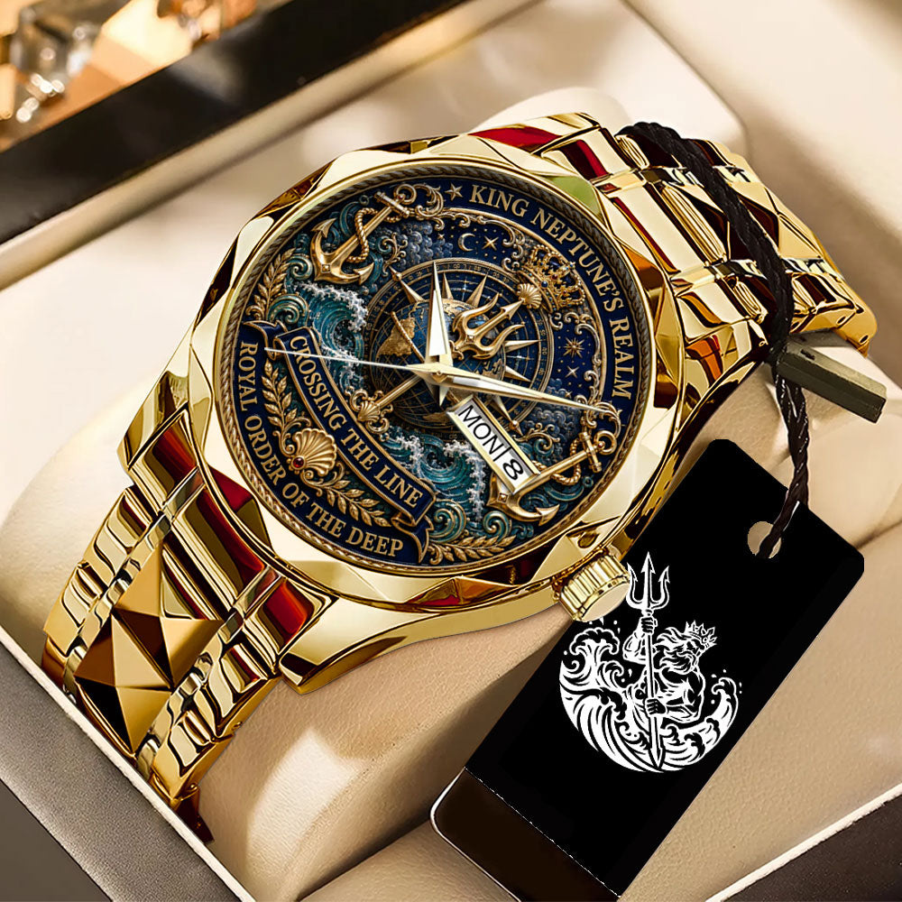 US Navy Crossing the Line Alloy Luxury Quartz Watch - TANTN24258