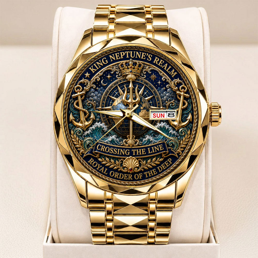 US Navy Crossing the Line Alloy Luxury Quartz Watch - TANTN24258
