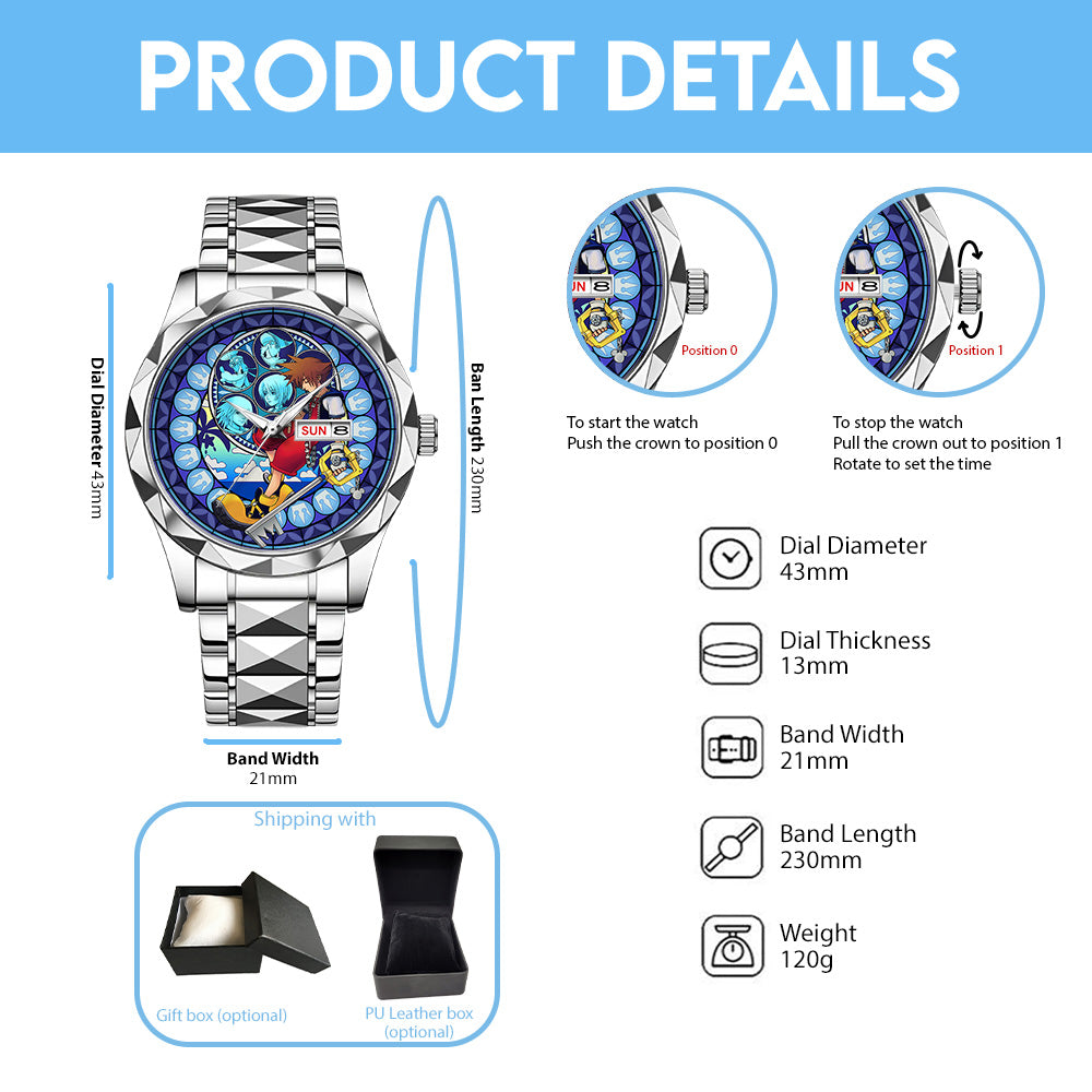 Kingdom Hearts 25th Anniversary Alloy Luxury Quartz Watch - GNE7116