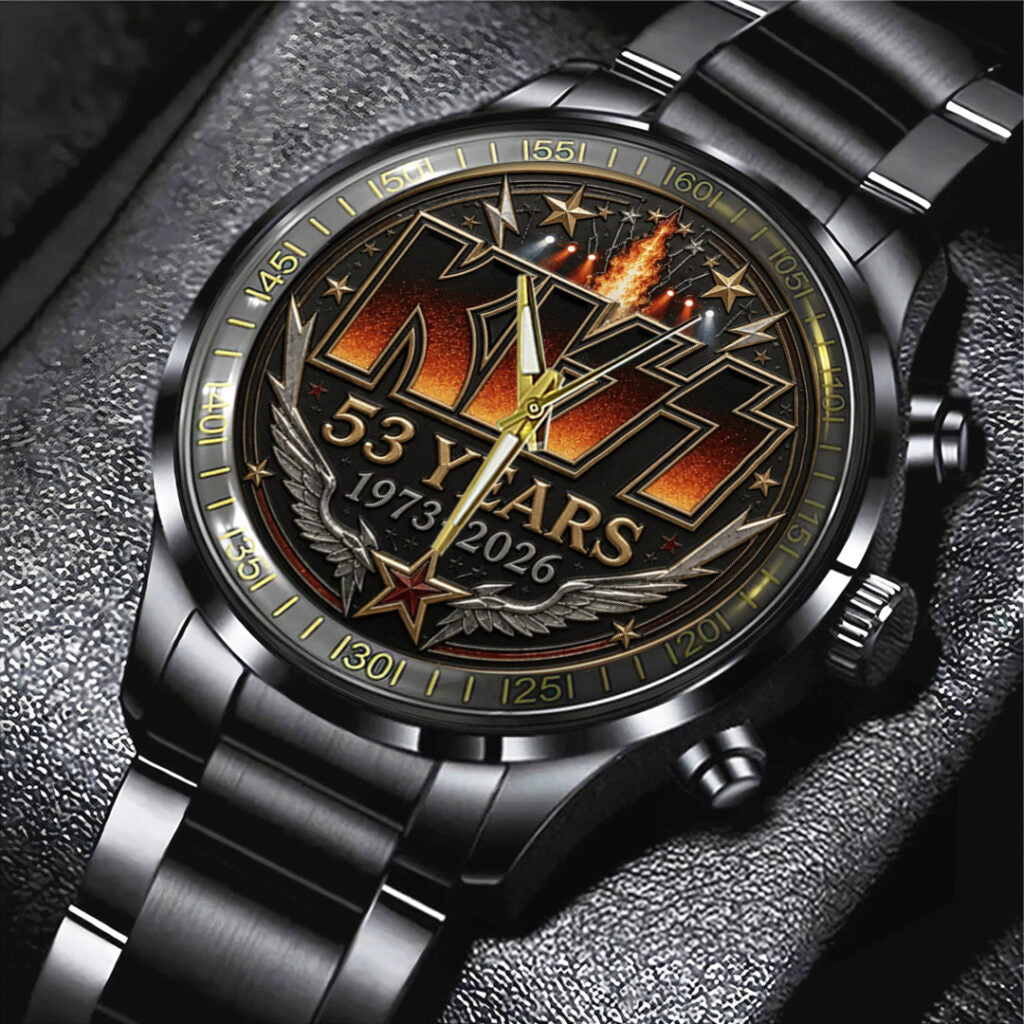 KISS 53 Years Anniversary Black Stainless Steel Watch - TANTN24554