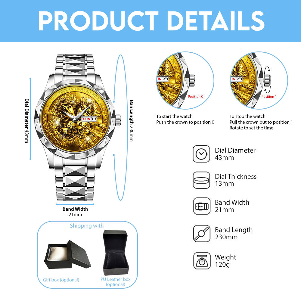 KISS Alloy Luxury Quartz Watch - MAITM14690