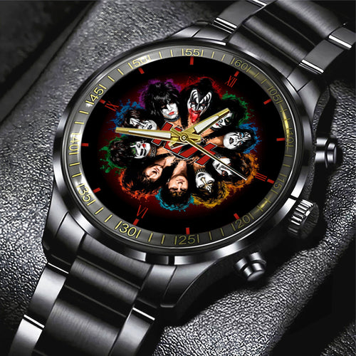 KISS Black Stainless Steel Watch - MAITM 6764