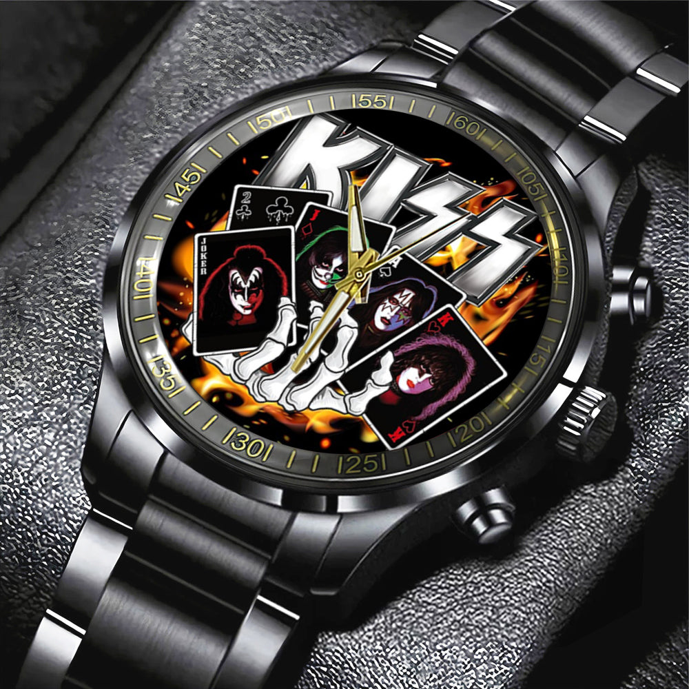 KISS Black Stainless Steel Watch - MAITM 7459
