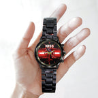 KISS Black Stainless Steel Watch - MAITM 7547