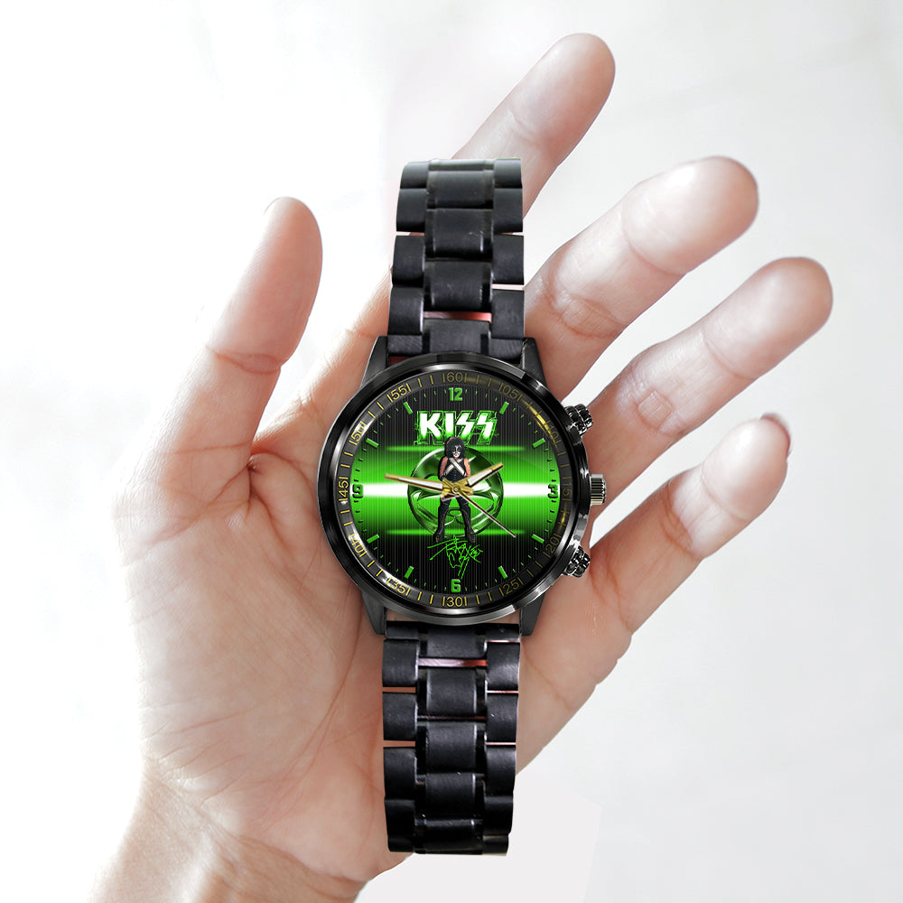 KISS Black Stainless Steel Watch - MAITM 7549