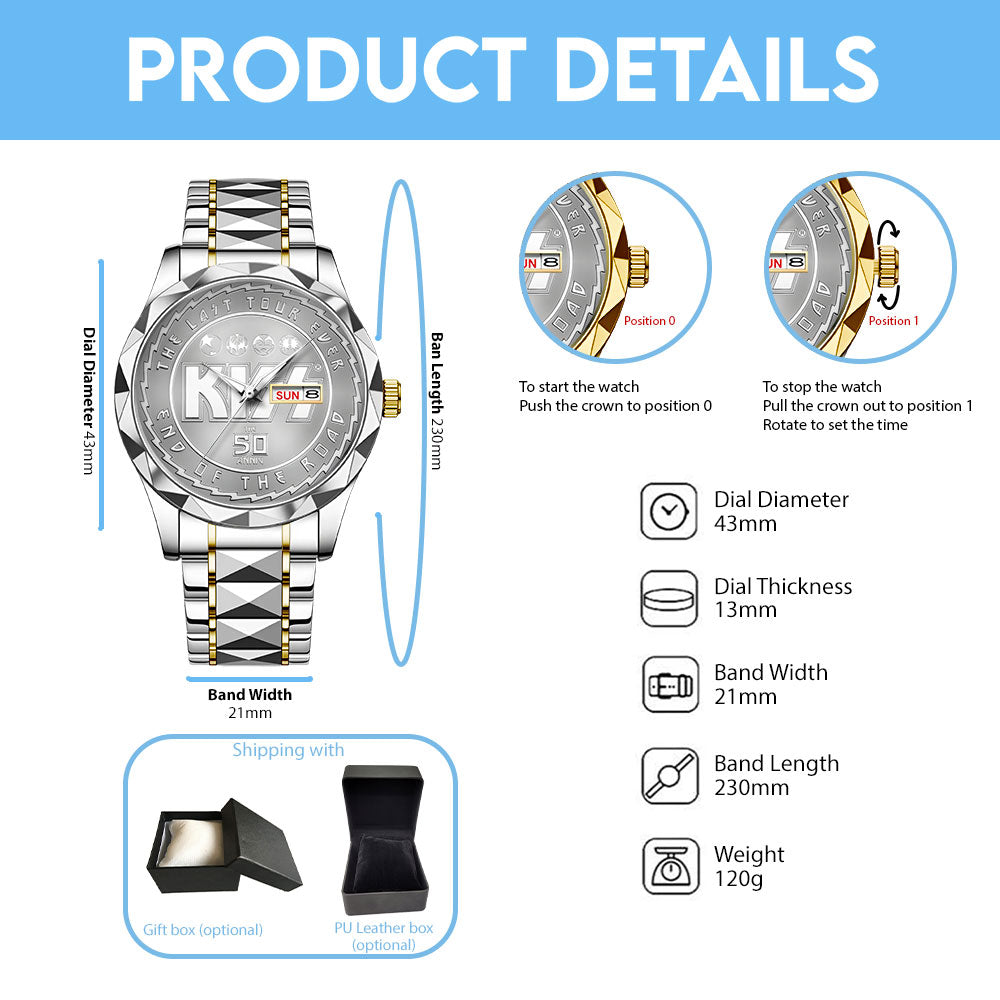 KISS Alloy Luxury Quartz Watch - TANTN 13797