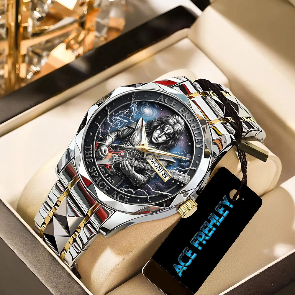KISS x Ace Frehley Alloy Luxury Quartz Watch - TANTN17637