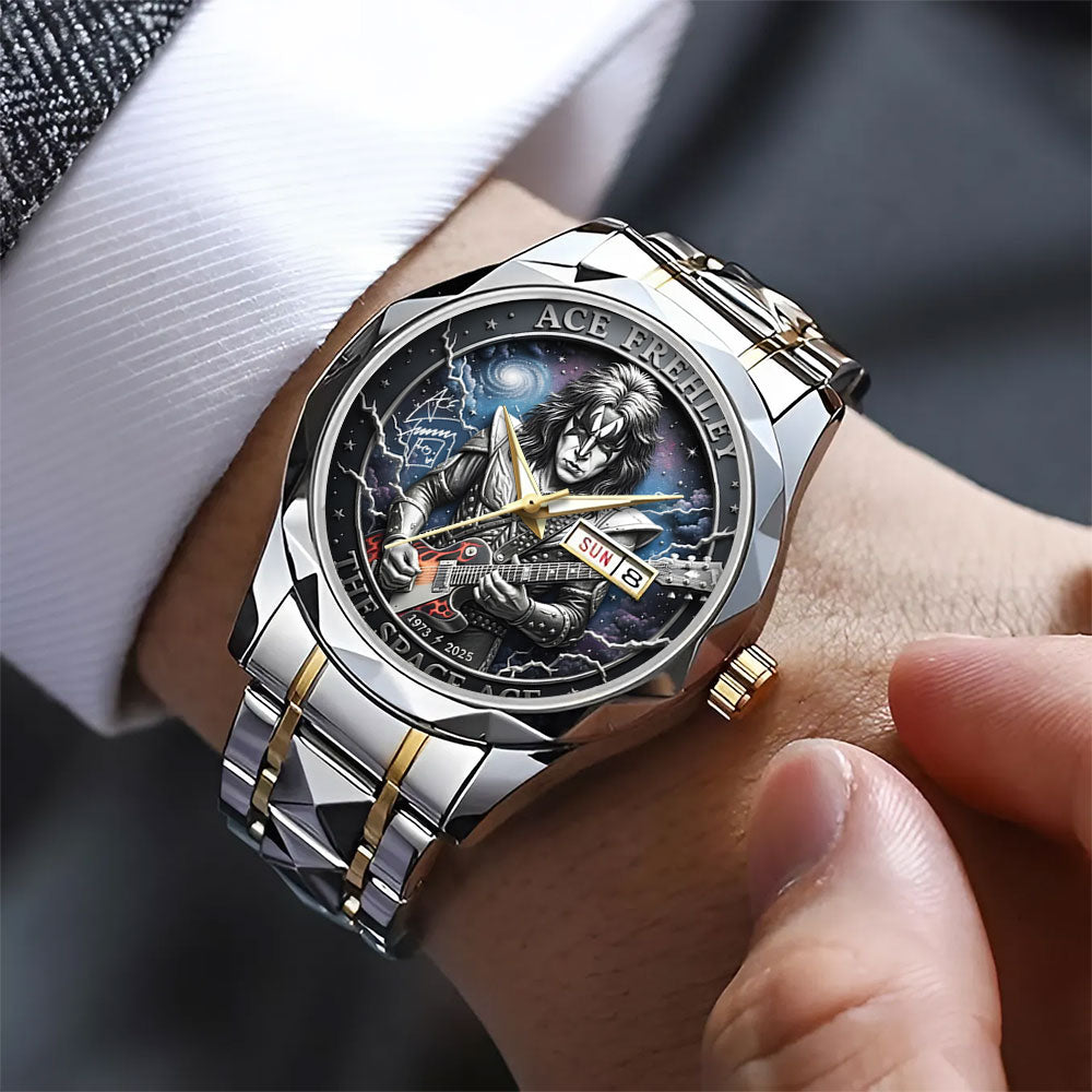 KISS x Ace Frehley Alloy Luxury Quartz Watch - TANTN17637