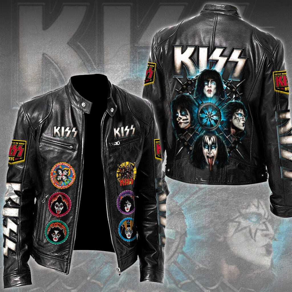 KISS Motorcycle Leather Jacket – TMTHU2486