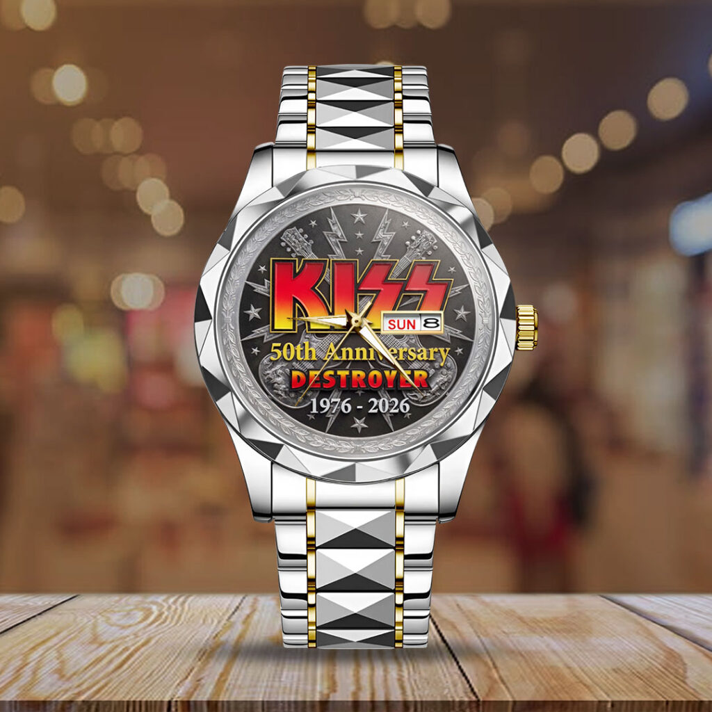 KISS Destroyer 50th Anniversary Alloy Luxury Quartz Watch - TANTN22425
